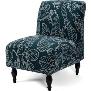 Liykimt Armless Accent Chair Cover Slipcover,Slipper Chair Stretch Spandex Removable for Armless Chair Furniture Protector Covers for Living Dining Room Hotel (Blue, 1)