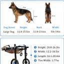 Adjustable Dog Wheelchair for Back Legs, Dog Wheelchair for Large Dogs
