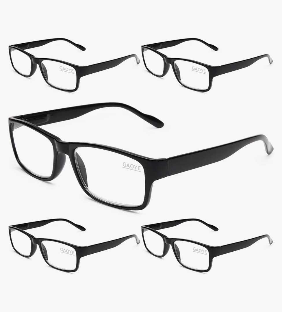 Gaoye Professional Reading Glasses for All Day - Computer Readers with Blue Light Protection - Value Pack, 1.75 x