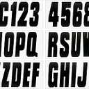 Hardline Products USA Series 350 Factory Matched 3-Inch Boat & PWC Registration Number Kit (Black)
