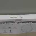 Lighted Makeup Mirror, 3000 mAh Rechargeable Double Sided Magnifying Vanity Mirror with 3 Colors, 1x/10x, 360 Rotation , Brightness Adjustable Magnification Cosmetic Light up Mirror, Women Gift (Chrome)