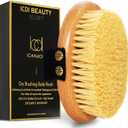 Dry Brushing Body Brush-Stiff Sisal Bristles Dry Skin Brush,Exfoliating Massage Brush for Cellulite and Lymphatic,Improve Circulation,Stop Ingrown Hairs,Reduce Acne,Soften Skin