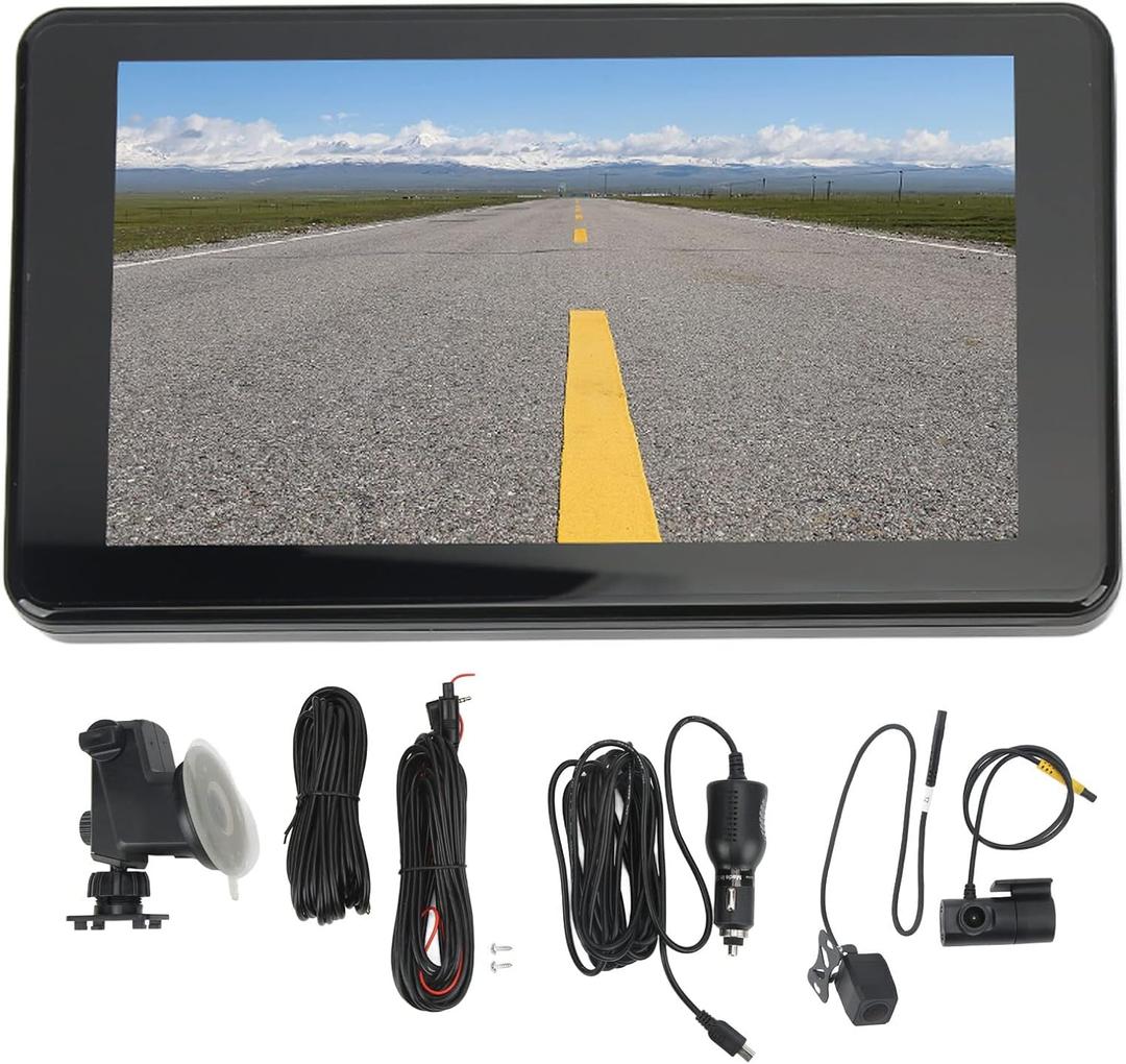 Brilluxa Multimedia Player, Car Stereo Receiver Touchscreen GPS Navigation, Bluetooth Audio Head Unit for Cars Trucks