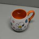 Peanuts Snoopy Mug Gift Set - Bundle with 2 Snoopy Ceramic Coffee Cups with Handles Plus Stickers for Kids, Teens Mug Set for Adults