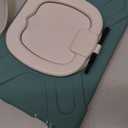 Case for Samsung Galaxy Tab A 10.1 inch SM-T510/SM-T515, 360 Degree Rotating Hand Grip Kickstand Shockproof Cover with Shoulder Strap, Emerald Green