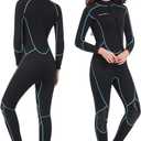 Seaskin Mens 3mm Shorty Wetsuit Womens, Full Body Diving Suit Front Zip Wetsuit for Diving Snorkeling Kayaking Swimming (Small)