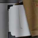 Hoctieon 3 Tier Console Table with Open Wood Shelves, Decorative Entryway Table with Curved Metal Frames, Narrow Sofa Table for Entrance, Living Room, Hallway, White, 11.81"D x 31.5"W x 31.5"H