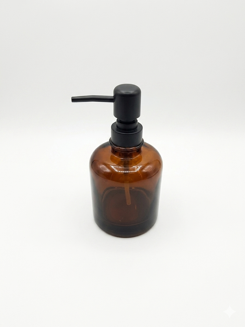 Homewear Soap Pump Amber Brown, 3.3 in x 6.5 in