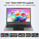 ELECROW 15.6 Inch Portable Monitor with Keyboard, Lapdock 1080P FHD IPS Display with Built-in Battery, USB C External Computer Monitors Compatible with Raspberry Pi, Phone, Mini PC, Mac, Game Console