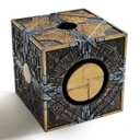 Halloween Puzzle Box, Hand-Painted, 3D Printed Static Decor Prop with Display Base