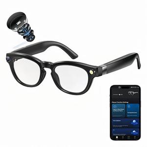 AI Smart Glasses with 4K Camera, Photo/Record Sunglasses for Travel, Sports & Daily Use, Photochromic Lenses, Hands-Free Call Bluetooth Glasses, ChatGPT Voice Assistant, 8-Hours Battery