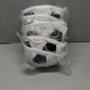 Leyndo Deflated Soccer Balls Size 5 Bulk with Pumps Deflated Soccer Balls with Pump Needles Set Christmas Operation Gifts for Adults Donation Charity Train Practice Game (White Black)