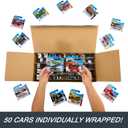 Hot Wheels Toy Cars & Trucks, 50-Pack of 1:64 Scale Vehicles, Individually Packaged 