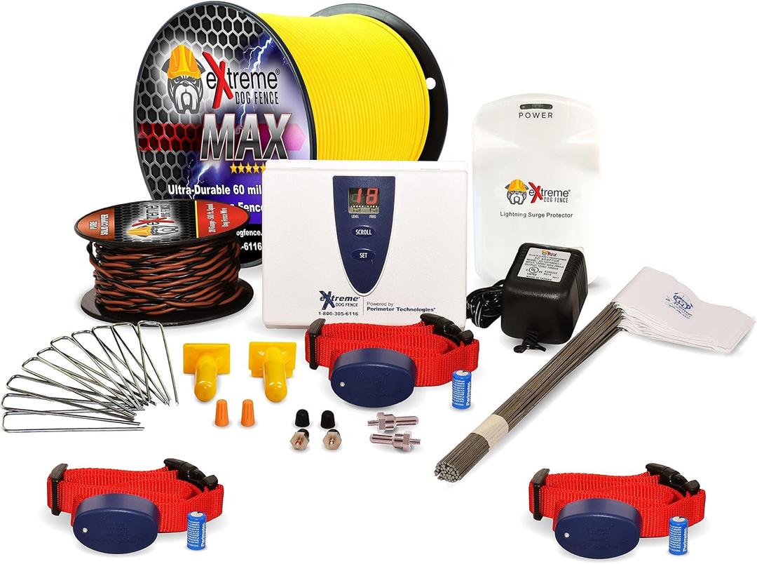 Underground Electric Dog Fence Kit, Pro-Max, 3-Dog, 2000 ft