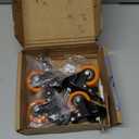 Stem Caster Wheels 2 inch Heavy Duty, Swivel Threaded Stem Mount Casters Set of 4 with American Size UNC 1/4"-20 x 1