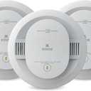 Kidde Smoke and Carbon Monoxide Detector, 10-Year Battery Powered, with Voice Alerts, LED Status Lights, 85 dB Alarm, 5 inches, 30CUD10-V, 3 Pack MFD: 02-02-2026