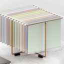 50pcs MagDurnus Hanging File Folders, Pastel Color Design,Letter Size with 1/5 Adjustable Cut Tabs, Assorted 12 Styles,Decorative,Drawer,Desk and Cabinet Use