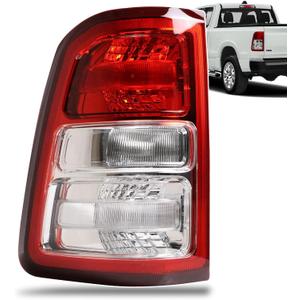 Tail Light Chrome Bezel Compatible With 2019-2023 Dodge Ram 1500 Left Driver Side Taillight Replace 55112989AE