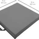Factory Direct Partners SoftScape 15 inch Square Classroom Floor Cushions with Handles; Flexible Seating for Daycare, Preschool, Playroom; 2 inch Thick Deluxe Foam (6-Piece) - Earthtone, 12228-ET