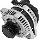 31100-5J6-A01 Alternator 12V 155AMP Compatible With Honda Pilot 3.5L 2016-2020 Odyssey 2018-2020 Ridgeline 2017-2020 Passport 2019-2020 Acura MDX 3.5L 2014-2020 Replaces# 31100-5J6-A51,3343082