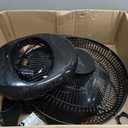 BEYOND BREEZE Oscillating Table Fan Quiet 3-Speed 12-Inch Adjustable Tilt Fan with Safety Grill, Ideal for Home, Office, Dorm, Black