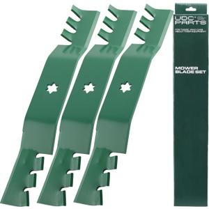 50 Inch Mower Blades for Cub Cadet 942-04053C 6 Point Star RZT50 LTX1050 LT1050 i1050 RZT S50 Troy Bilt 50" Mustang XP MTD 942-04053A 742-04053C 742-04053A / Gator Mulching Blades 3 Pack