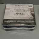 Mueller Ultratemp King Size Sheets Set, Super Soft 1800, 6 Piece, Deep Pocket up to 16" Cooling Sheets King Size, Transfers Heat, Breathes Better, Hypoallergenic, Wrinkle, Navy