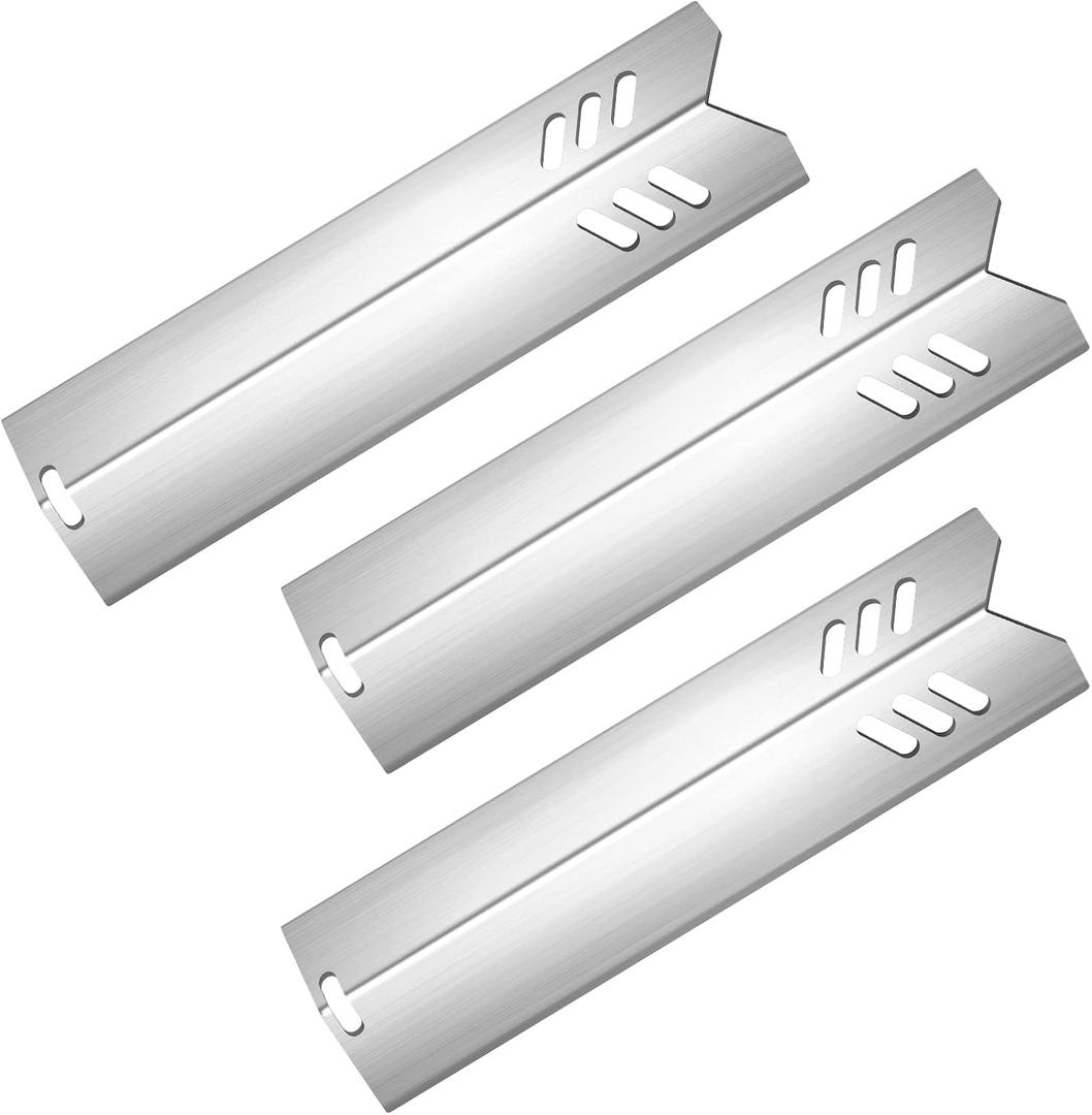 Grill Heat Plates Shield for Backyard Grill BY14-101-001-05 BY16-101-002-06,Revoace Gas Grill GBC1690W GBC1705WV GBC1706W GBC1793W,Uniflame GBC1030WRS GBC1134W Stainless Steel Burner Cover 14"