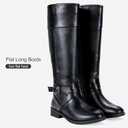 Vepose Women's 949 Knee High Boots,Tall Riding Boots Low Heel with Wide Calf and Wide Widths (8.5)