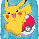 Party City Pull String Paper Pinata, Pokmon Pikachu - 18in Wide x 3in Deep x 22in Tall - Cardstock & Tissue Paper Pinata Party Supplies - Birthday Party Game Decorations for Boys & Girls