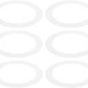 PATIKIL Goof Rings for 6-8" Inch Recessed Can Lighting Down Light, 6 Pcs Metal Goof Trim Rings Cover, Outer Diameter 8.62-inch, Inner Diameter 6.25-inch, Matte Finish White，Flush Mount