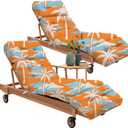 Outdoor Chaise Lounge Chair Cushions Set of 2 Waterproof 75.1x22.8x4.7" 3#