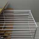 Easyars Laundry Basket with Wheels,Large-size Metal Rolling Laundry Organizer Basket Cart,Clothes or Linen Storage Organizer Bin for Living Room,Bathroom,Closet or Children Bedroom,White