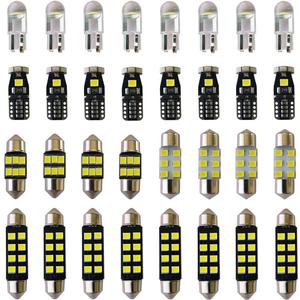 Yoper LED Bulbs Light Car Kit Set T10 28mm 31mm 42mm Festoon Replacement for Interior Dome Map Door Trunk Courtesy White Package 32 Pieces