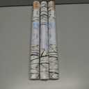 3 x Leaf Pattern Window Tint with Installation Tools, Blackout Window Cover, Sun Blocking Window Tint for Home (Full Blackout Opaque, 17.7'' x 78.7'')