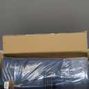 Outdoor XXL Dog Bed Waterproof, Dog Bed for Extra Large Dogs, Orthopedic Egg Crate Foam Pet Bed with Washable Removable Oxford Cooling Cover, 47x29 Inch, Navy