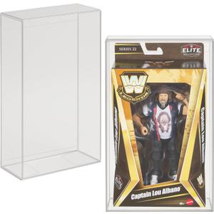 EVORETRO PET Display Case Protector for Mattel WWE Legends Series 22 Action Figure Box - 0.40mm Thick Plastic Cases, Clear Acid-Free Display Boxes for Collectible Storage, Dustproof (10 Pack)