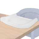 Baby Dining Tray Compatible with in-gle-sina Fast Table Chair Portable Baby Feeding Tray for Clip-On Hook-on Table Chair Ideal for Toddler Perfect for Meal, Restaurant - Clear Plastic