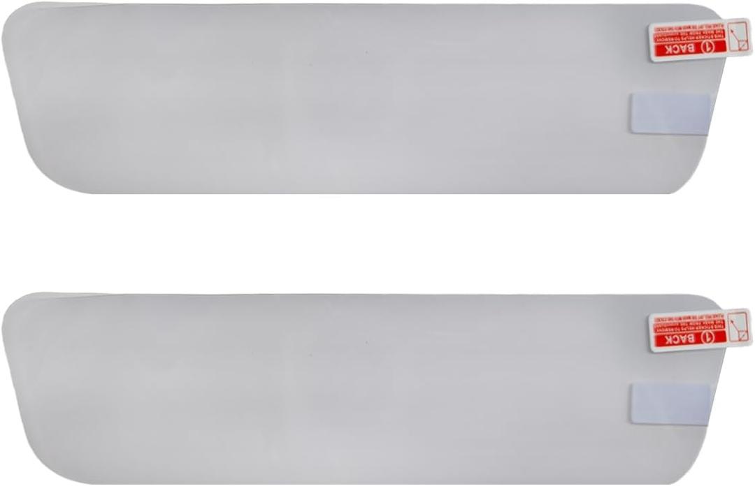2 x 2PCS Car Rearview Mirror Film, Anti-Glare Auto Interior Rearview Mirrors Film, HD Clear Anti-scratch Car Protective Membrane, Vehicle Waterproof Mirror Accessories for Safe Driving