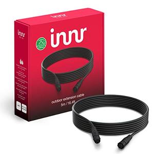 Innr Outdoor Extension Cable, 16.4ft, Works with Innr Outdoor Spot Lights and Pedestal Lights, IP65, Weatherproof (Complete Set Required) OEC 150 US