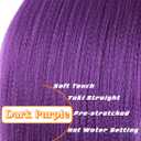 Dark Purple Braiding Hair 26 Inch 2Packs/Lot Pre-stretched Yaki Straight Colored Hair Extensions Long Purple Crochet Braids 90g/Pack