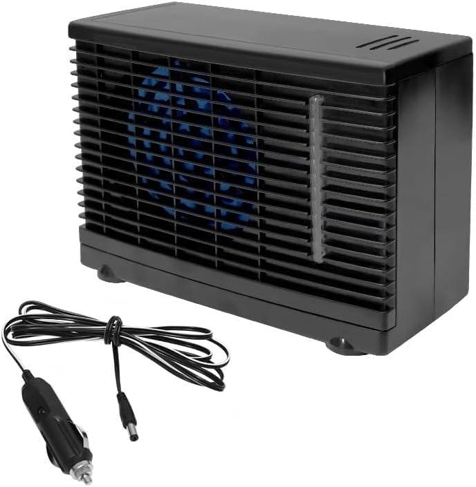 Car Air Conditioner 12V Portable Car Truck AC Dashboard Cooling Air Fan Blow Cold Air with Cigarette Lighter Plug in Universal Fit for RV SUV Boat Golf Vehicles Truck