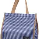 PATIKIL Insulated Lunch Bag, Oxford Cloth Waterproof Lunch Tote Bag Thermal Portable Lunch Box Food Container for Work Office Picnic Outdoor, 9.45"x5.91"x8.66", Blue