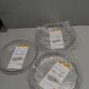 Serving Tray, 3 Pack 12 Inch Clear Plastic Tray for Serving Food, Round Serving Tray Large Tray for Bathroom, Vanity
