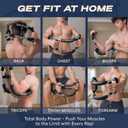 GOHOMELY Twister Arm Trainer with 2 Resistance Levels 20/ 60 lbs - Chest & Arm Workout Bar, Ideal for Beginners - Portable Power Twister for Home Gym