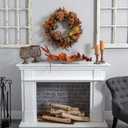 Nearly Natural 28in. Autumn Pumpkin Wreath