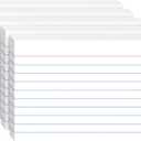 Index Cards 4x6, 200 Sheets, Ruled White Flash Cards for Effective Studying and Note-Taking, Premium Note Cards, Essential School Supplies for College & Office, Home Organization & Study Supplies