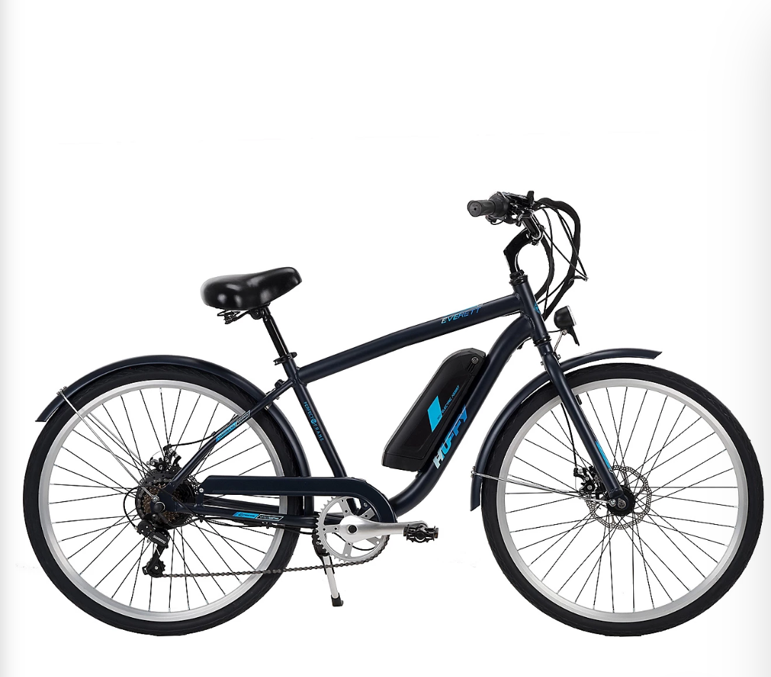 Huffy Everett 27.5" Men’s Comfort Electric Bike Black