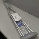 Medline Aluminum Crutches for Kids, Adults & Seniors, Walking Aid, 300 LB Weight Capacity,1 Pair, Fitting 5'2" - 5'10"