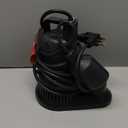 1/2 HP Thermoplastic Submersible Sump Pump With Vertical Float Switch, Utility Pump, Model# PSU051V